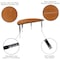 Flash Furniture 76" Oval Wave Oak Table Set-12" Stack Chairs XU-GRP-12CH-A3048CON-48-OAK-T-P-GG - alternate 7